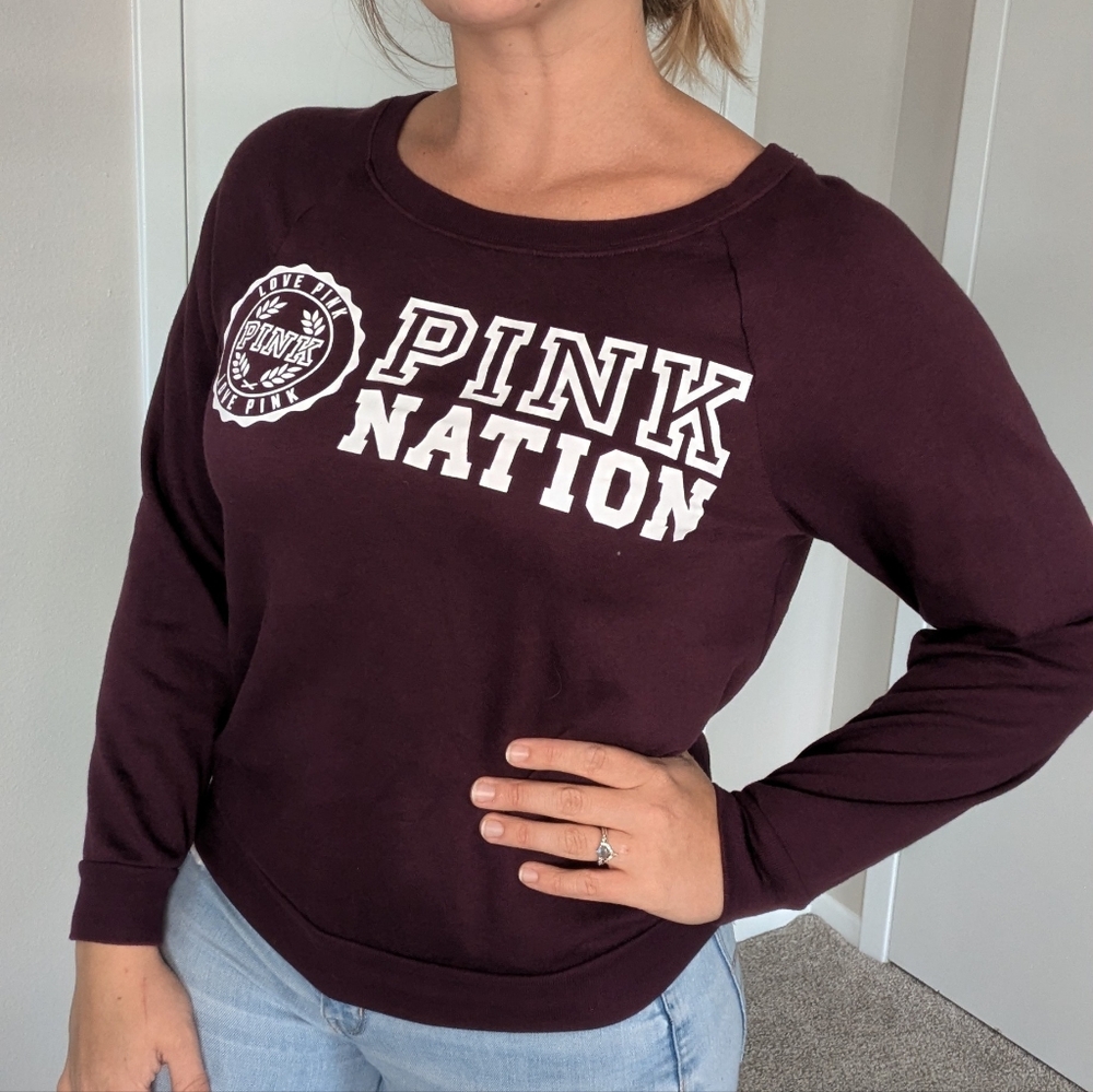 PINK Victoria’s Secret PINK Nation Crewneck